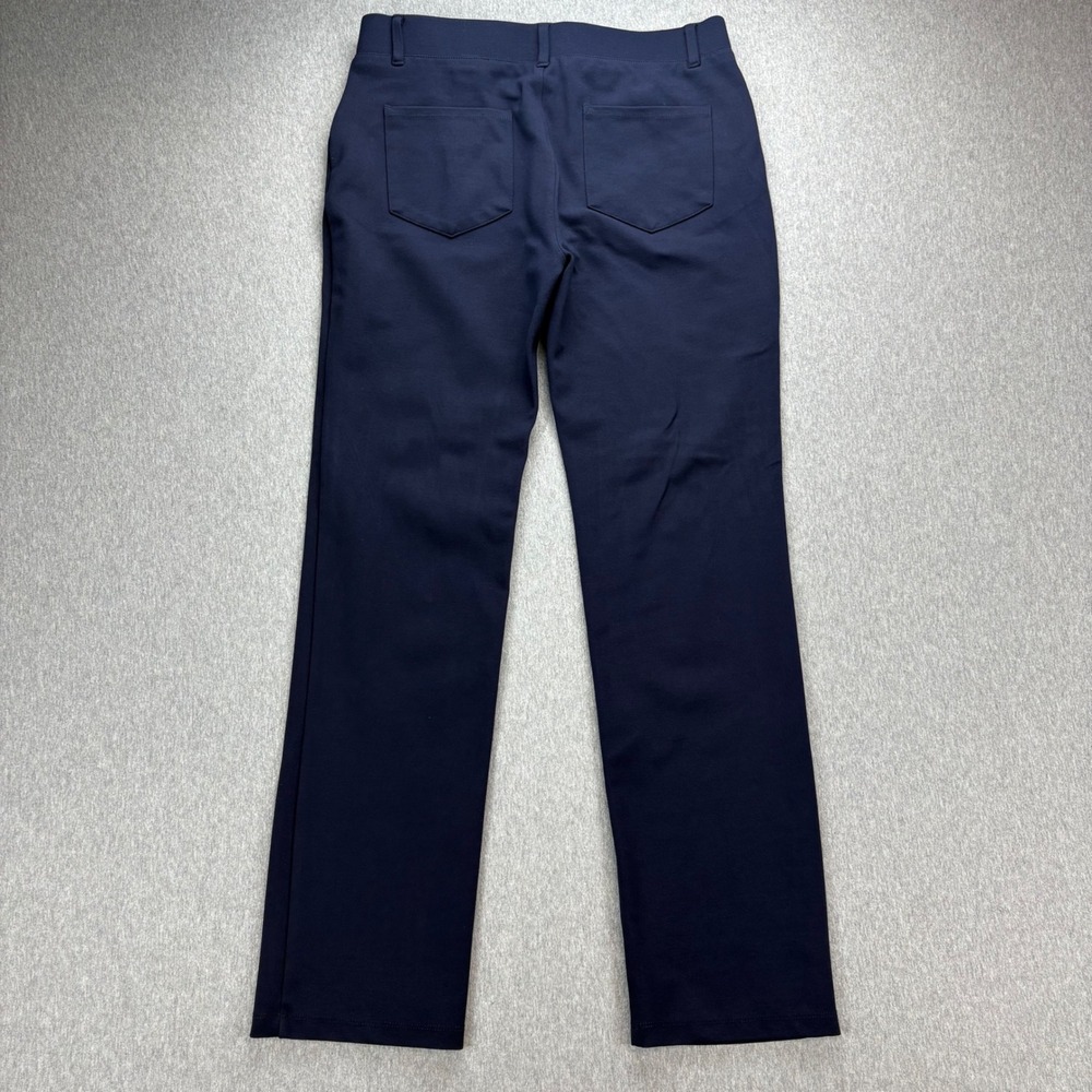 Stelle Pants Womens M Blue Flat Front Straight Leg Stretch Pants‎ Career Office - Picture 7 of 8